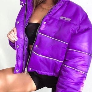 I am Gia puffer bomber jacket - Cropped!